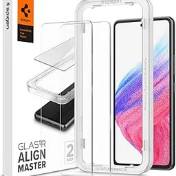 Spigen Alignmaster Tempered Glass Screen Guard Protector For Galaxy A53 5G - 2 Pack for Smartphone-image-42