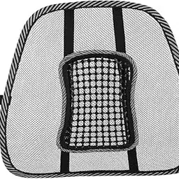 Patel Brothers ENTARPRISE Mesh Back Support, Ergonomic Lumbar Back Rest for Office Chair & Car Seat, Breathable Ventilation Net Cushion, Universal Size, Black-picture-58