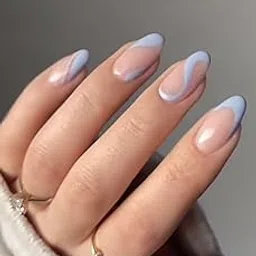 HALL OF NAILS 10 Pcs Artificial Reusa- Ble Press On Nail Set for Women, Fake Nails Set with Glue sticker and 1 Glue Stick, Mini filer, Nail Wipes, Cuticle Stick - AB51-picture-38