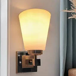 DarkVision Classic Steel Wall Light with PVC Shade Contemporary Decorative Lighting​ Indoor Wall Lamp Fixture for Bedroom, Living Room, Hallway, Kitchen and Home Decor (Without Bulb)-image-9