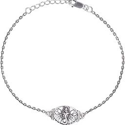 taraash 925 Sterling Silver Antique-Finish Ganesha 8 inch Rakhi for Brother-picture-5