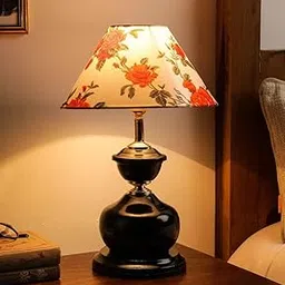 VRCT Metal Iron Table Lamp With Flower Shade(Pink, Pack Of 1, Incandescent)-image-48