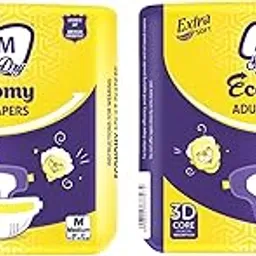 AVM Super Dry Economy Adult Diapers Medium - 28" - 44" (71.12-111.76 cm) Maximum Absorbency, Comfort Fit, Leak Protection, 20 Count, Pack of 2-image-3