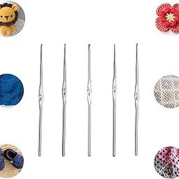 QYNSIK Stainless Steel Crochet Hooks Set – Sizes 9, 10, 11, 12, 13 (13cm Long, Pack of 5) Kiroshiya Knitting Needles for Woolen Sewing & Craft-image-9