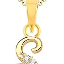 vshine fashion jewellery VSHINE Alphabet Initial Letter"S"Pendant Locket with Chain Gold Plated-picture-46