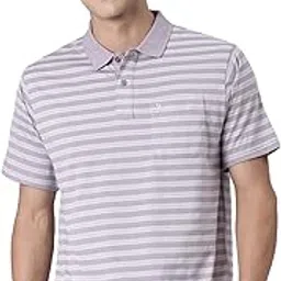 classic polo Men's Half Sleeve Polo Neck Authentic Fit Striped Cotton T-Shirt-picture-27