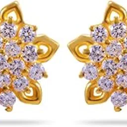 joyalukkas Women's & Girl's Impress Collection 22K Yellow Gold Stud Earrings-picture-22