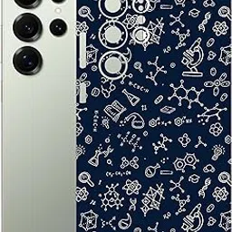 Compatible for Samsung Galaxy S25 Ultra 5G Mobile Back Skin Sticker Wrap Lamination - Rear Screen Gard Protector (Coverage - Back+Camera+Sides) (Style-201)-picture-15