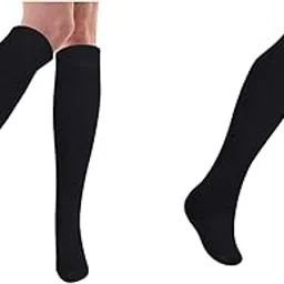 mukhaksh (Pack of 2 Pairs = 4 Socks Women Winter Woolen Warm Knee Length Knee High Socks image 1