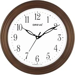 Oreva Plastic Wooden Look Designer Wall Clock (27.5 x 27.5 x 4.3 cm, D Wood, AQ-7297)-picture-24