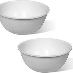 Airtick Set of 2 Pcs Facial Mask face Pack, Bleach, Makeup Cosmetic Plastic 150 ml White Hairdye Mixing Bowl-picture-42