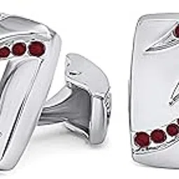 mahi Rhodium Plated Squarish Cufflinks with Crystals (PACL1100528PR)-picture-53