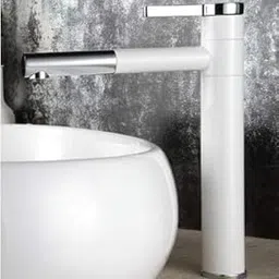 Aquieen Brass, Copper Luxury Series Extended Body Hot and Cold Basin Mixer Basin Tap (Amaze White Chrome, Twist)-picture-42