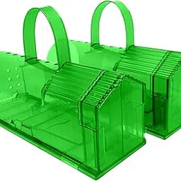 ATORSE 2X Reusable Rat Trap Live Catcher No Kill for Garden Warehouse Home Green-image-35