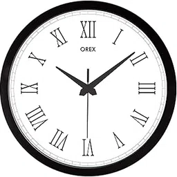 OREX 12 inch Plastic & Glass Wall Clock for Home, Bedroom, Livingroom, Diningroom - Official Design - 006-picture-30