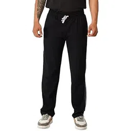 ecolove Men's Cotton Regular fit Solid Piping Lower with Side Pockets-picture-16