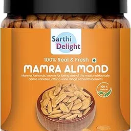 Sarthi Delight® Premium Mamra Badam Almonds | Natural Sweet Almonds | High in Antioxidants & Energy Booster Dry Fruits | Fresh Crunchy Nuts | Rich in Protein & Fiber (1 KG) image 1