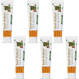 Dant Rattan Herbal Toothpaste Pack Of Six inc.Fresh your breath,Reduce gum swelling,Sunthi,Lavang Oil,Tumbru beej,Camphor-picture-25