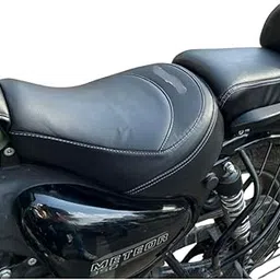 Sahara Seats Compatible with Meteor 350 Fireball/Stellar/Supernova Seat Cover for Low Riding Seats and Touring Seats - Stapling Recommended-picture-35
