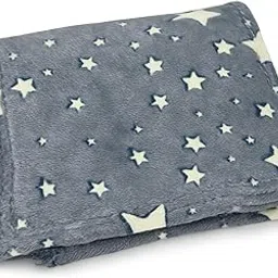 TRUSTORA Glow-in-The-Dark Star Blanket for Kids | Ultra Soft Fleece | Night Glow Bed Blanket for Boys & Girls Machine Washable | Gift for Toddlers, Teens & Baby Room Decor | Shining Stars-picture-12