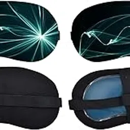 Samtrish Premium Sleep Eye Mask -Soft Adjustable Blackout Sleeping Blindfold for Men&Women, Comfortable Sleep Aid for Travel, Meditation, Office Naps, Relaxation & Deep Night Sleep Comfort | Pack of 2 image 1