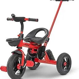 Baybee Triker 2 in 1 Baby Tricycle for Kids | Balanced Baby Trikes with Parent Control, Sipper Bottle, Storage Basket for Toys | Children Bicycle for Kid | Kids Cycle for 2-5 Years Boy Girl (Red)-image-26