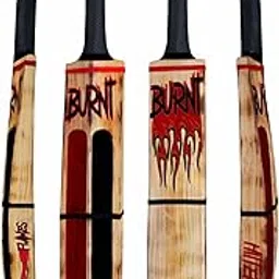 Woke Burnt Premium Kashmir Willow Scoop Cricket Bat, 34 x 4.5 inches, Full Size, Suitable for Soft/Hard Tennis Cricket Ball, for Kids/Junior/Senior/Boys/Girls & Adults (Burnt)-picture-10