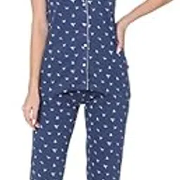 bodycare Womens Cotton Printed Night Suit Set of Shirt & Pyjama-picture-35
