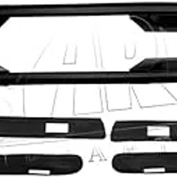 Compatible With Honda Crv 2007-2011 Roof Rail Rack Bar Ar-hnda-0137 Bl Black Round Tube CC-8566-image-45