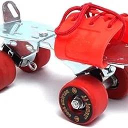 JJ JONEX Deluxe with Brake Adjustable Quad Roller Skates Suitable for Age Group 6 -15 Years (MYC)-image-14