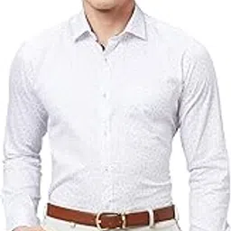 park avenue Men's Print Pattern Slim Fit Pure Cotton Full Sleeve Semi Cut Away Collar Formal Shirt-picture-25