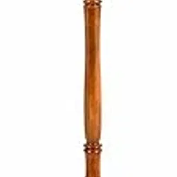 LOCOMOTO Wooden Coat Stand, Glossy Teak Colour for Office & Home Uses (9.5x18.5x48 Inch)-picture-18