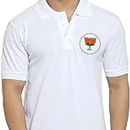 yogdots BJP Polo Collar T-Shirts for Men and Women, Bhartiya Janta Party Printed Tshirt-picture-53