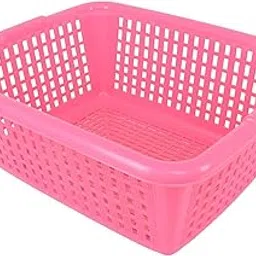 Samruddhi Vessel Square Basket - Multipurpose Basket Unbreakable Plastic Basket- Big Size,Pack Of 1-picture-17