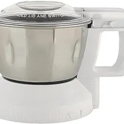 Sutaible for- Chutney Jar for "Mx-Ac555, Mx-Ac400, Mx-Ac350, Mx-Ac310, Mx-Ac300, Mx-Ac250, Mx-Ac220, Mx-Ac210" Mixer Model "PANA Sonic/National PANA Sonic" (with Lock, 500ml), White image 1