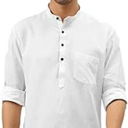 rajubhai hargovindas Full Sleeve Linen Short Kurta-picture-21