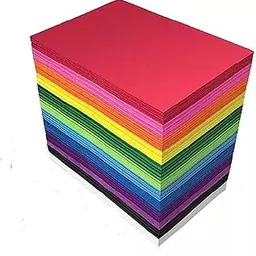 QUAKEL A4 Color Sheets Double Side Great Fold Lucky Wish Paper DIY Craft A4 SIZE 70 gsm Coloured Paper (Set of 100, Multicolor)-picture-12