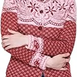 chatanya Premium Women's Buttoned Pure Woollen Knitted Cardigan/Sweaters-picture-53