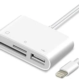 Microware 3 IN 1 SD Card Reader, Digital Camera Reader Adapter Cable, Lightening to USB Camera Adapter, SD/TF Card Reader, Trail Game Camera Viewer for iPhone/iPad, No App Required, Plug and Play-picture-14