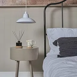Myy Brand Modern Plastic Round Hanging Lamp/Light Shade For Stylish Home Décor (Plain White (2)-picture-11