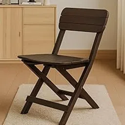 QxyBronz Living Room, Kids Folding Chair Wood. It is Solid and Durable Product and can be Used for Multiple Purposes Brown-picture-11