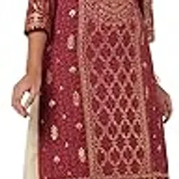 biba Women Rayon Regular Fit Straight Printed Kurta-picture-29