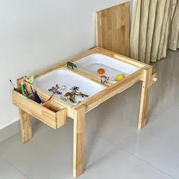 Rustic Lumber Design Studio Nature Nest Sensory Table with Add-ons-picture-53