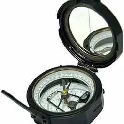 A R S Enterprises Working Brass Brunton Pocket Transit Compass with Leather Case, Brunton Compass-picture-55