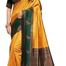 Ethnic Banarasi Art Silk Yellow Saree with Un-Stitched Blouse Piece For Women For Womens, Perfect For Weddings, Parties, And Festive Occasions (STC-ALAKH-SS-003)-image-60