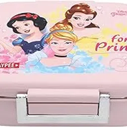 JAYPEE Inner Stainless Steel Insulated Lunch Box Missteel Forever Princess Printed Airtight Tiffin Box for School Kids Girls | Bpa Free,Light Pink, 500 ml-picture-55