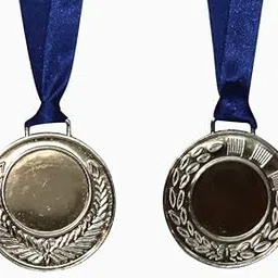 Trophykart Silver Medal (5 cm) - Pack of 6 Medals By Forever Online Shopping-picture-25