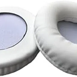 Headphone Cushion Pad, 2-Pack White 7mm Round Universal Ear Pads, Replacement Covers for Enhanced Comfort and Noise Isolation, Soft Fit for Various Headphone Models-image-0