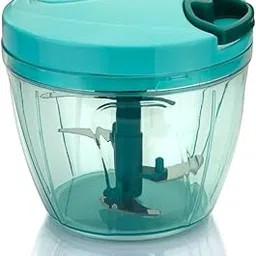 Hand Chopper with 6 Blades, 900 ml Capacity, Manual Food Processor-image-4