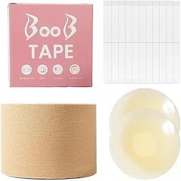 Breast Uplift Tape Roll, 5-Metre Multipurpose Body Tape for Women, No Show Bra, Skin Friendly Adhesive-picture-50